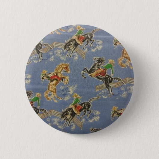 Cowgirl Bronc Rider Button (Vorderseite)