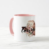 Cowgirl Brown Western Cowboy Hat Tasse (Vorderseite Links)