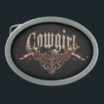 Cowgirl Buckle Ovale Gürtelschnalle<br><div class="desc">Cowgirl,  trendige Landmädchen schnallen sich. Coole,  trendige Cowgirl-T - Shirt,  Panzer,  Hüte und mehr. Zeigen Sie Ihrem Western Stolz auf dieses coole,  urbane Design. Karo auch in unseren netten Cowgirl Designs ...  Karo alle Designs der Methode 77!</div>