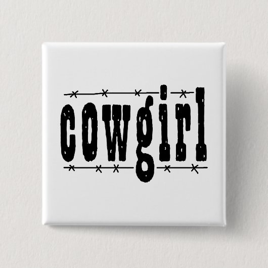 Cowgirl Button (Vorderseite)