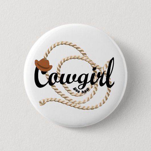 Cowgirl Button (Vorderseite)