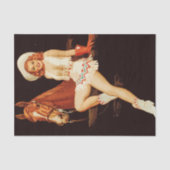 Cowgirl-Button Seidenpapier (Vorderseite)