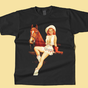 Cowgirl-Button T-Shirt