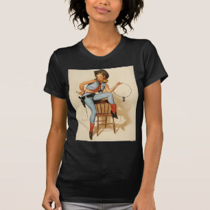 Cowgirl Button-up Girl T-Shirt