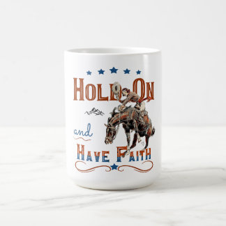 Cowgirl Christlicher T - Shirt, Bucking Horse Kaffeetasse