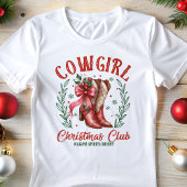 Cowgirl Christmas Club Holiday Boots Tri-Blend Shirt