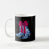 Cowgirl Christmas Funny Coquette Bow Boots Gift Me Kaffeetasse (Links)