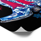 Cowgirl Christmas Funny Coquette Bow Boots Gift Me Poster (Ecke)