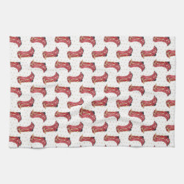 Cowgirl Christmas Watercolor Geschirrtuch