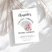 Cowgirl Coastal Elegantes Brautparty Einladung