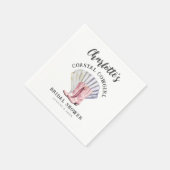 Cowgirl Coastal Elegantes Brautparty Serviette (Ecke)