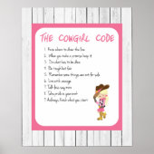 Cowgirl-Code Poster (Vorne)