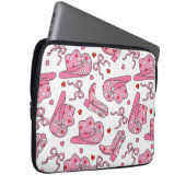 Cowgirl Coquette Pink Laptopschutzhülle (Vorne Rechts)
