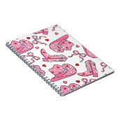 Cowgirl Coquette Pink Notizblock (Rechte Seite)