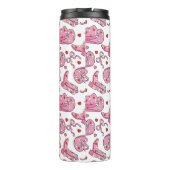 Cowgirl Coquette Pink Thermosbecher (Rückseite)