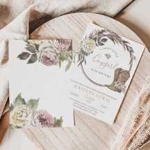 Cowgirl Country Baby Dusche Einladung