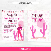 Cowgirl Country Coquette Western B-day Einladung