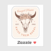 Cowgirl Country Mama Haustiere Bauernleben ästheti Aufkleber (Blatt)