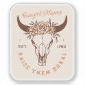 Cowgirl Country Mama Haustiere Bauernleben ästheti Aufkleber (Vorderseite)