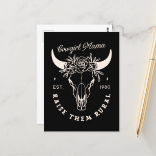 Cowgirl Country Mama Western ästhetische Zitate sc Postkarte