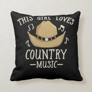 Cowgirl Country Music Lover Western Dance Kissen