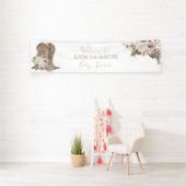 Cowgirl Country Rustic Babydusche Banner (InSitu)