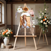 Cowgirl Country Western Foto Abschluss Willkommen Acrylschild