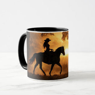 Cowgirl Country Western Pferdereiten Tasse