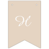 Cowgirl Cow Pink Earthy Happy Birthday  Wimpelkette (Zweite Fahne)