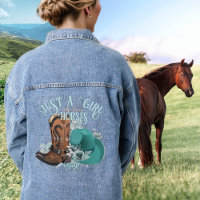 Cowgirl Cowboy Stiefel, dass Girl Liebe Pferde Nam