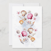 Cowgirl Cowgirl Baby Dusche Party Blume Muscheln Einladung (Rückseite)