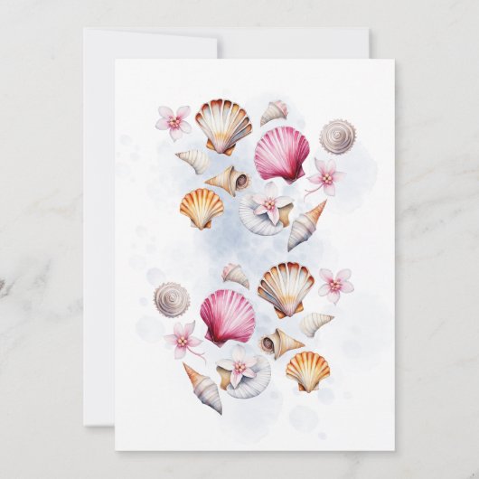 Cowgirl Cowgirl Baby Dusche Party Blume Muscheln Einladung (Rückseite)