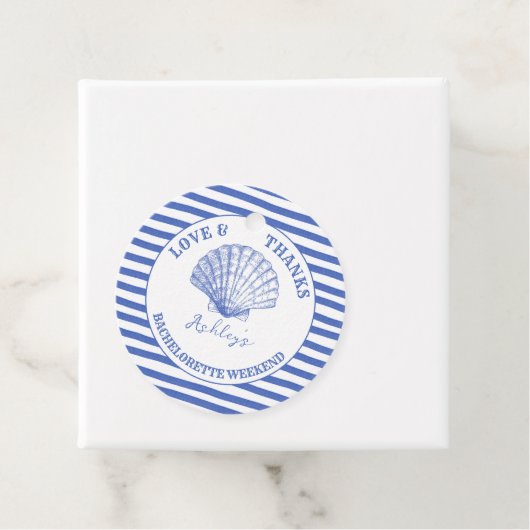 Cowgirl Cowgirl Bachelorette Wochenende gedruckt Geschenkanhänger (Beispiel)