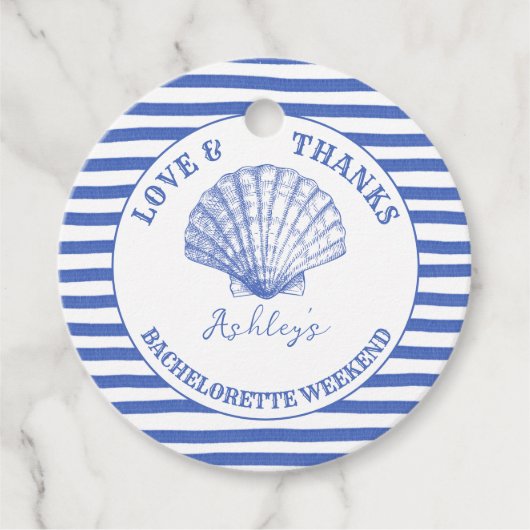 Cowgirl Cowgirl Bachelorette Wochenende gedruckt Geschenkanhänger (Vorderseite)