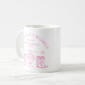 Cowgirl Cowgirl Boots Western Junggeselinnen-Absch Kaffeetasse (Vorderseite Links)
