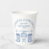 Cowgirl Cowgirl Boots Western Junggeselinnen-Absch Pappbecher (Vorderseite)