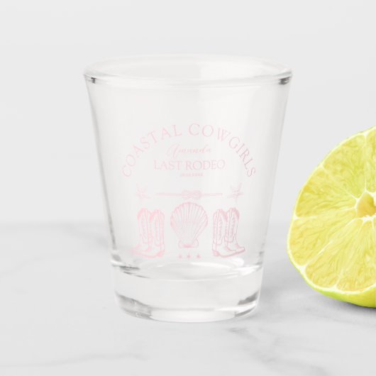 Cowgirl Cowgirl Boots Western Junggeselinnen-Absch Schnapsglas (Vorderseite)