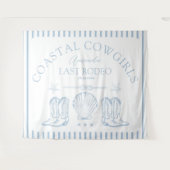 Cowgirl Cowgirl Boots Western Junggeselinnen-Absch Wandteppich (Vorderseite (Horizontal))