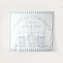 Cowgirl Cowgirl Boots Western Junggeselinnen-Absch Wandteppich