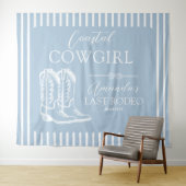 Cowgirl Cowgirl Boots Western Junggeselinnen-Absch Wandteppich (Beispiel (Horizontal))