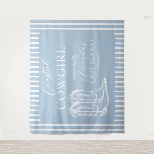 Cowgirl Cowgirl Boots Western Junggeselinnen-Absch Wandteppich (Vorderseite)