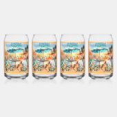 Cowgirl Cowgirl Happy Birthday Beverage Dosenglas (Vorderseite)