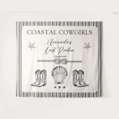 Cowgirl Cowgirl letzte Rodeo Junggeselinnen-Abschi Wandteppich (Vorderseite (Horizontal))