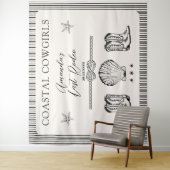 Cowgirl Cowgirl letzte Rodeo Junggeselinnen-Abschi Wandteppich (Beispiel)