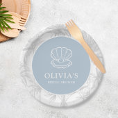 Cowgirl Cowgirl Modernes Nautical Brautparty Pappteller