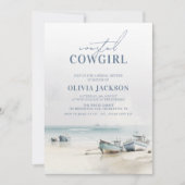 Cowgirl Cowgirl Modernes Watercolor Brautparty Einladung (Vorderseite)