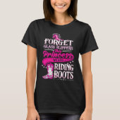 Cowgirl Cowgirl Riding Boots Cowgirls T-Shirt (Vorderseite)