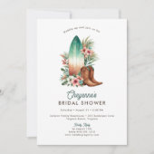 Cowgirl Cowgirl Rustic Western Brautparty Einladung (Vorderseite)