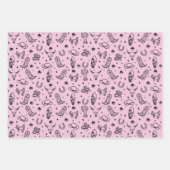 Cowgirl-Cowgirl-Set 3 Western Bachelorette-Geschen Geschenkpapier Set (Vorderseite)