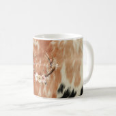 Cowgirl Cowhide Floral Deer Antlers Kaffeetasse (VorderseiteRechts)